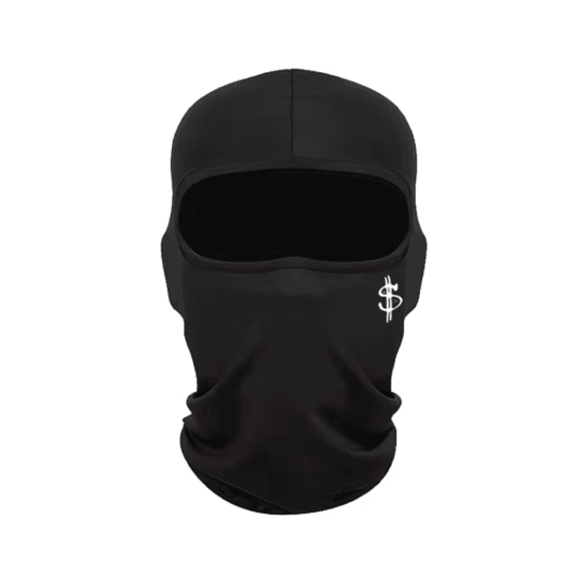 Unisex Dollar Logo Ski Hat And Face Mask Windproof Cycling Hood For Outdoor Sports 3