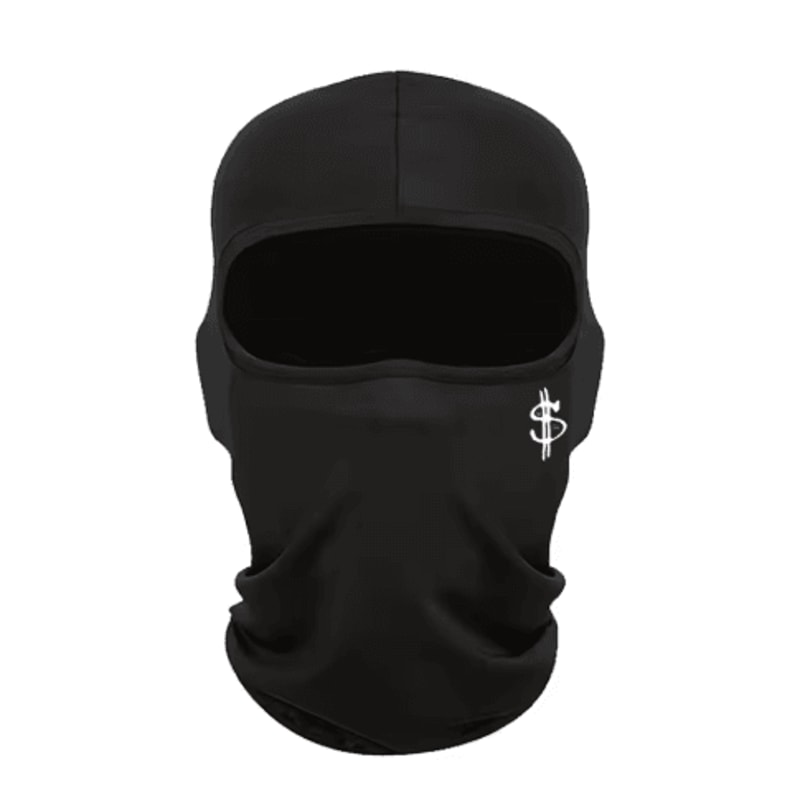 Unisex Dollar Logo Ski Hat And Face Mask Windproof Cycling Hood For Outdoor Sports 7