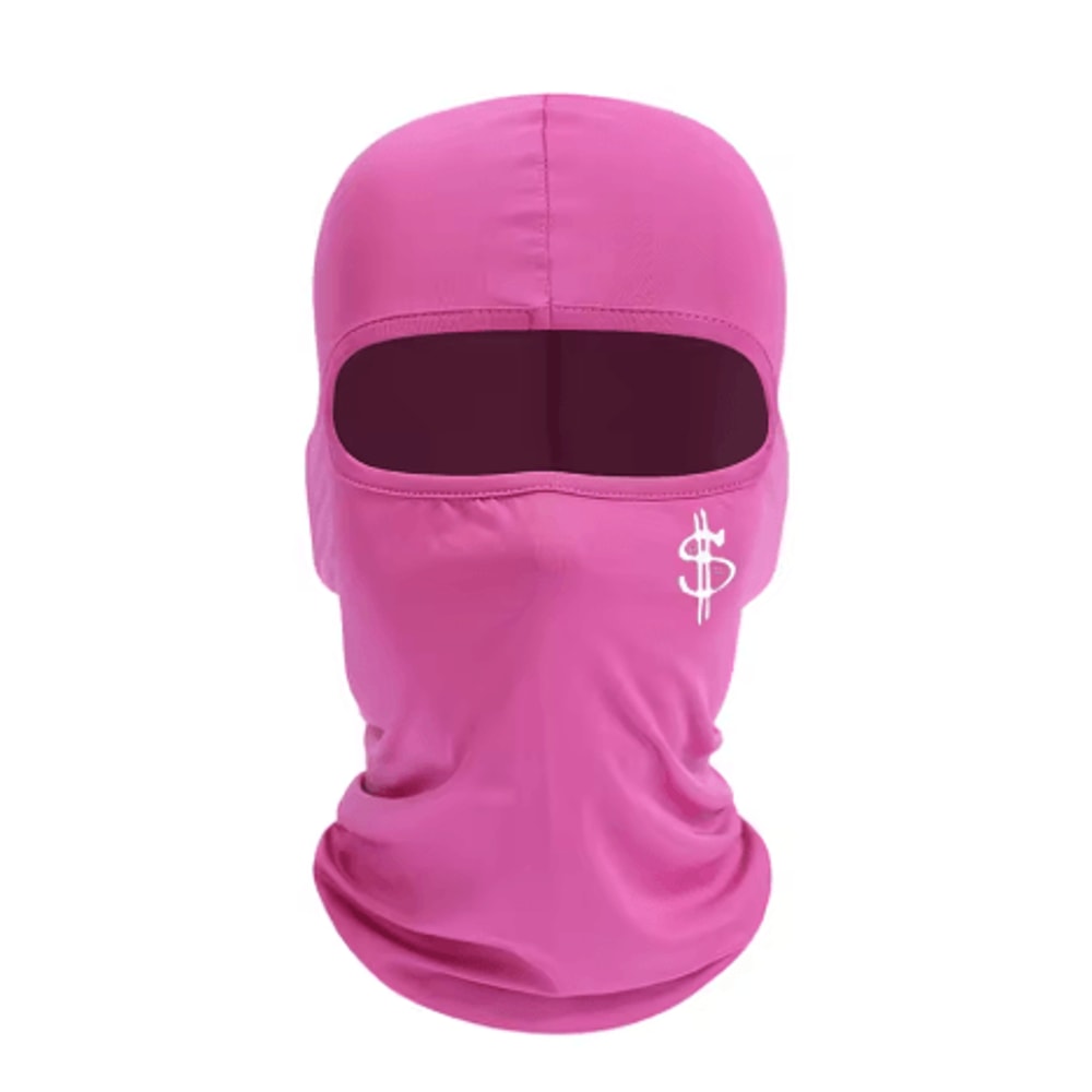 Unisex Dollar Logo Ski Hat And Face Mask Windproof Cycling Hood For Outdoor Sports 8