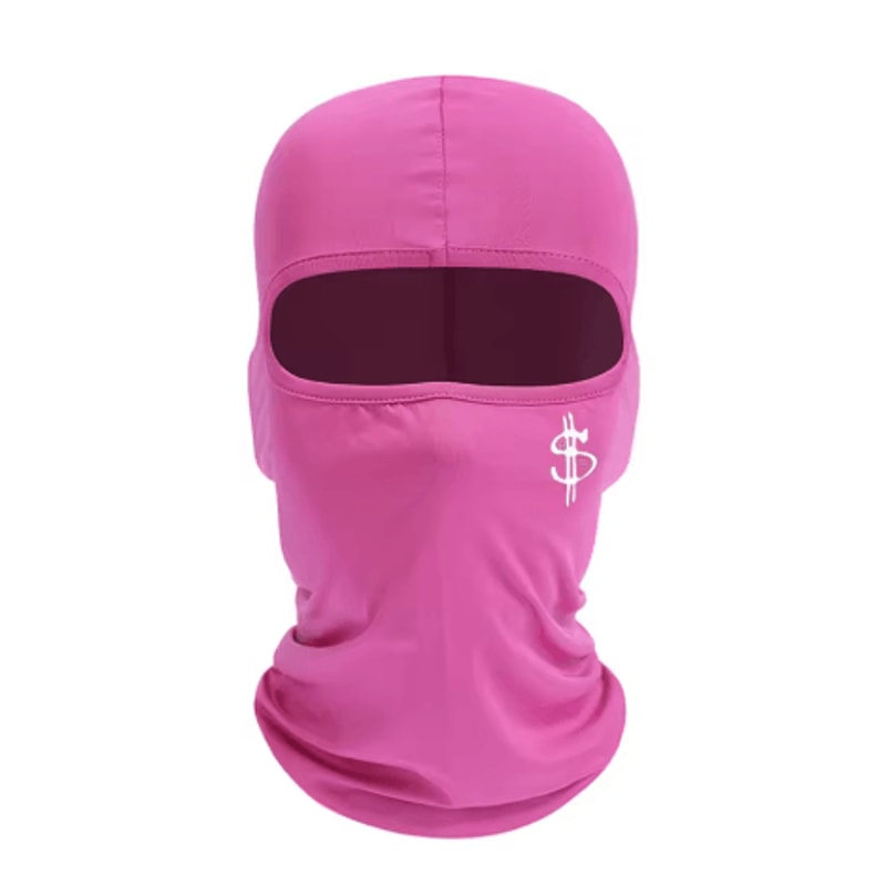 Unisex Dollar Logo Ski Hat And Face Mask Windproof Cycling Hood For Outdoor Sports 8