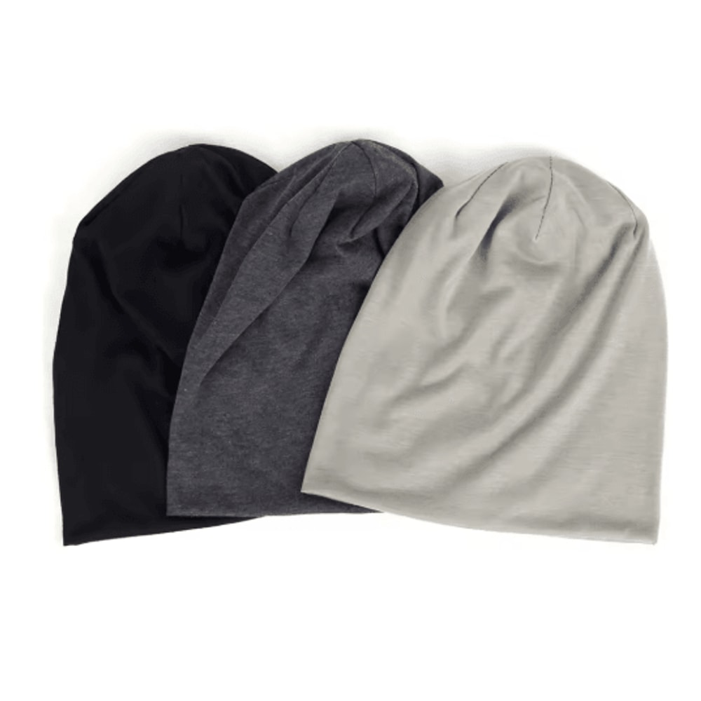 Double Layer Brimless Knit Beanie Casual Skull Cap Hat For Men And Women Autumn Winter 0