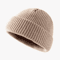 Solid Color Dome Knitted Hat Versatile Melon Leather Style Winter Beanie For Men And Women 11