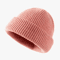 Solid Color Dome Knitted Hat Versatile Melon Leather Style Winter Beanie For Men And Women 3