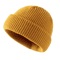 Solid Color Dome Knitted Hat Versatile Melon Leather Style Winter Beanie For Men And Women 4