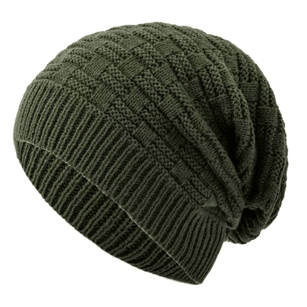 Unisex Slouchy Winter Beanie Long Knitted Hat For Men And Women 1