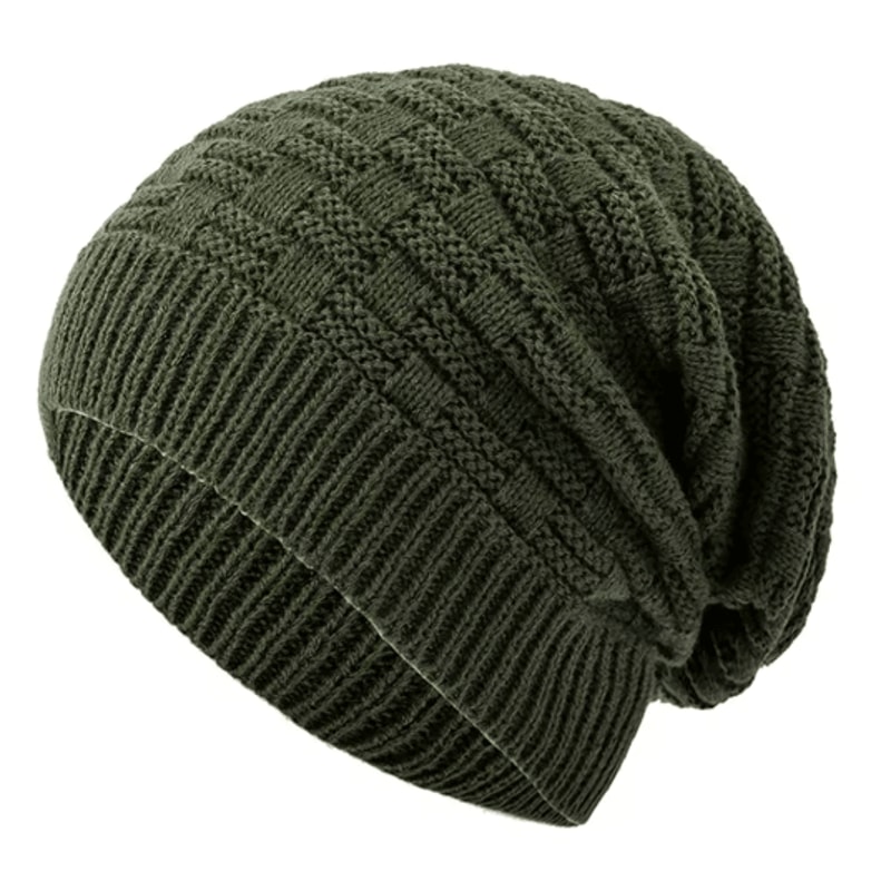 Unisex Slouchy Winter Beanie Long Knitted Hat For Men And Women 1