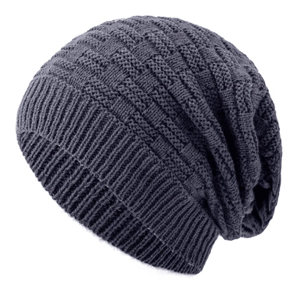 Unisex Slouchy Winter Beanie Long Knitted Hat For Men And Women 2
