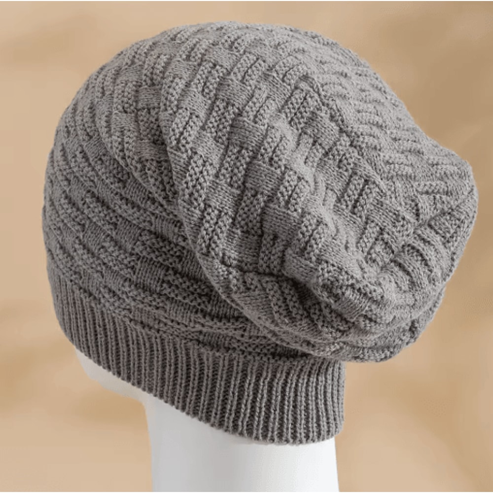 Unisex Slouchy Winter Beanie Long Knitted Hat For Men And Women 7