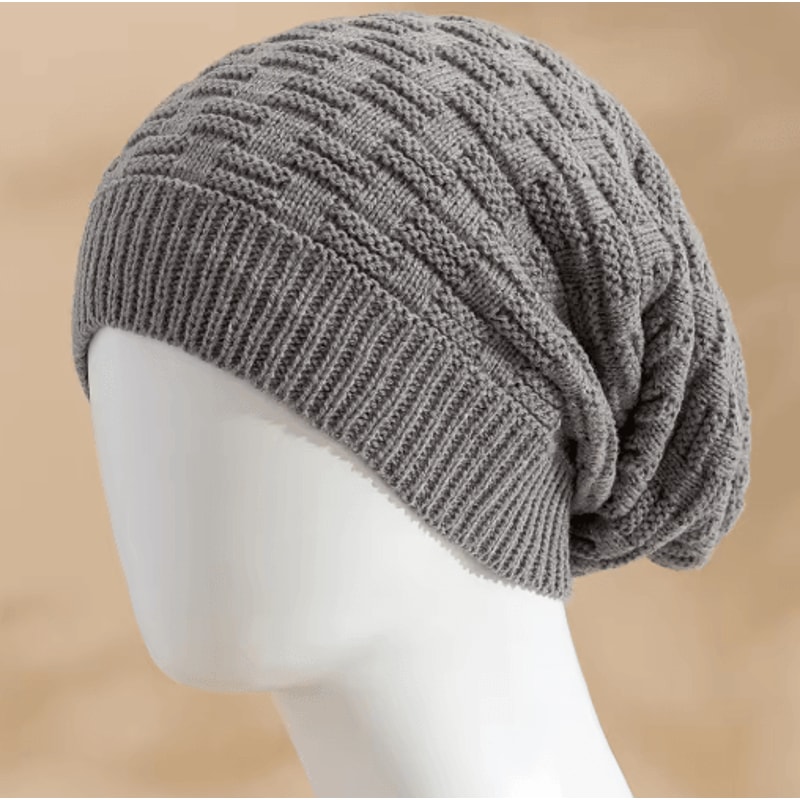 Unisex Slouchy Winter Beanie Long Knitted Hat For Men And Women 0