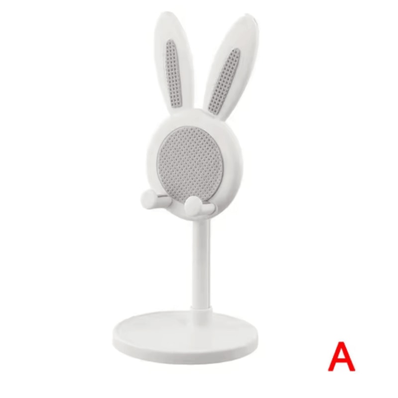 Cute Bunny Phone Stand Adjustable Rabbit Desk Holder For Phones And Tablets 3