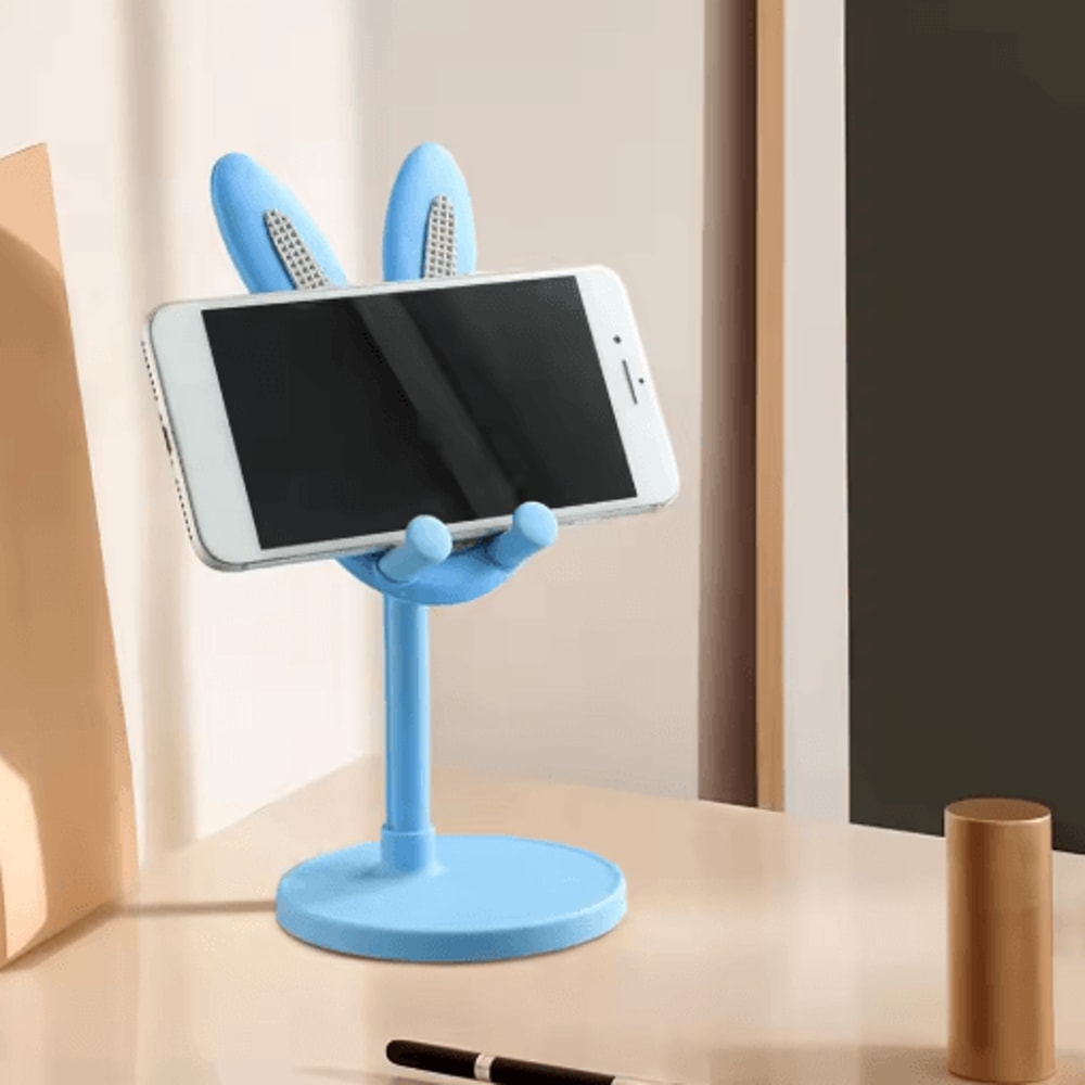 Cute Bunny Phone Stand Adjustable Rabbit Desk Holder For Phones And Tablets 5