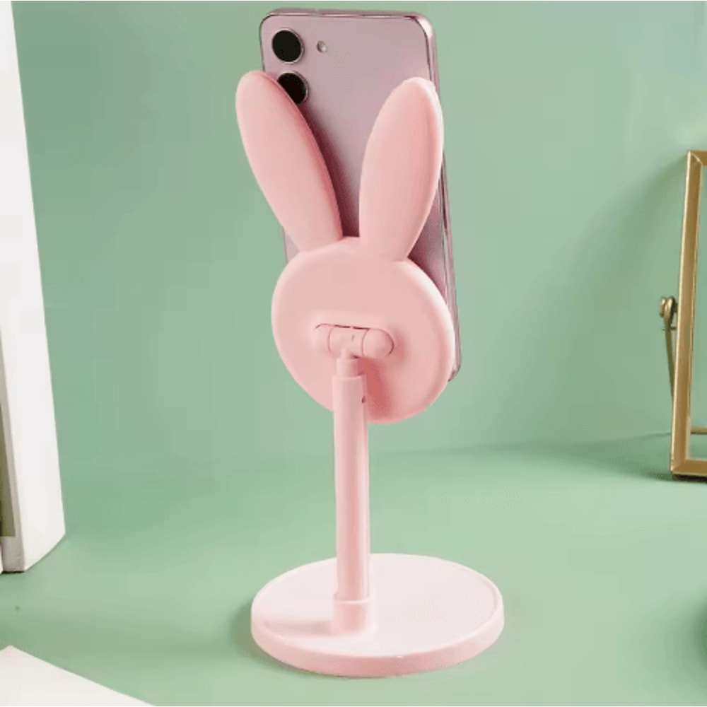 Cute Bunny Phone Stand Adjustable Rabbit Desk Holder For Phones And Tablets 8