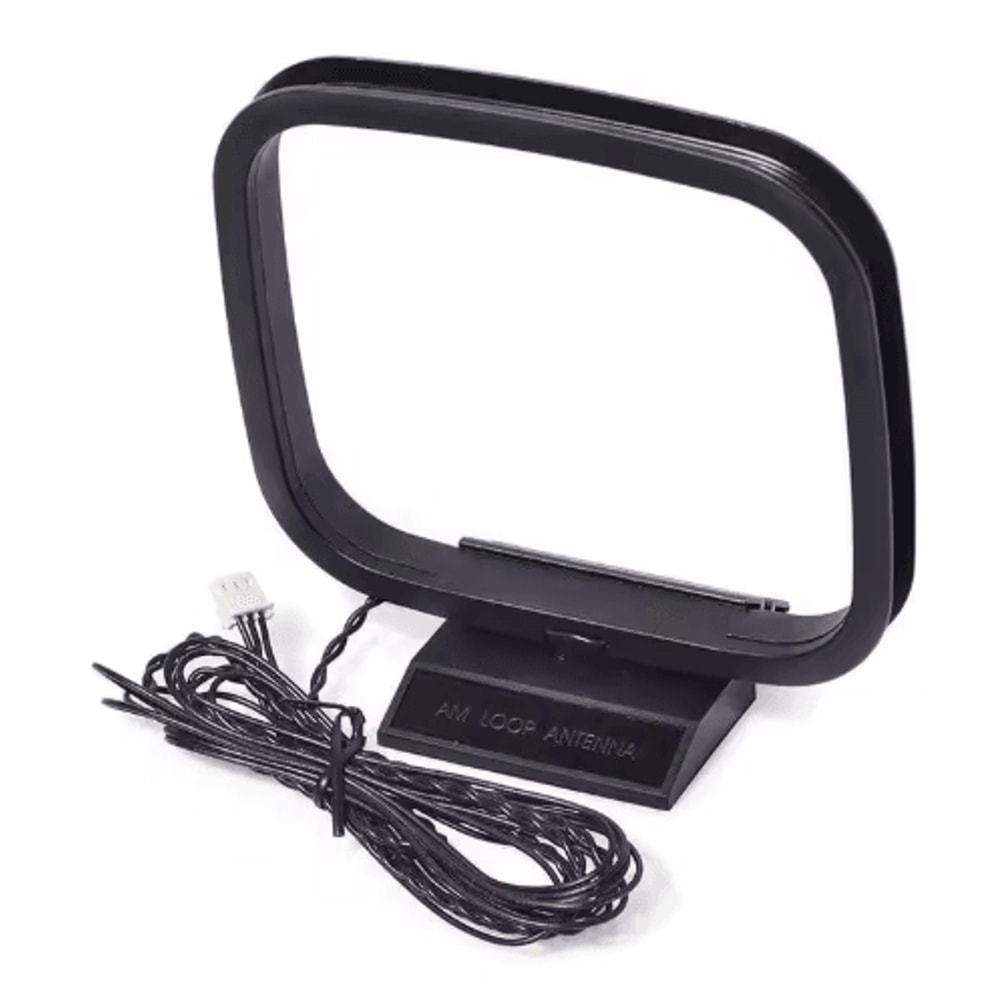 FM AM Loop Antenna With 3 Pin Mini Connector Home Audio Receiver Antenna 0