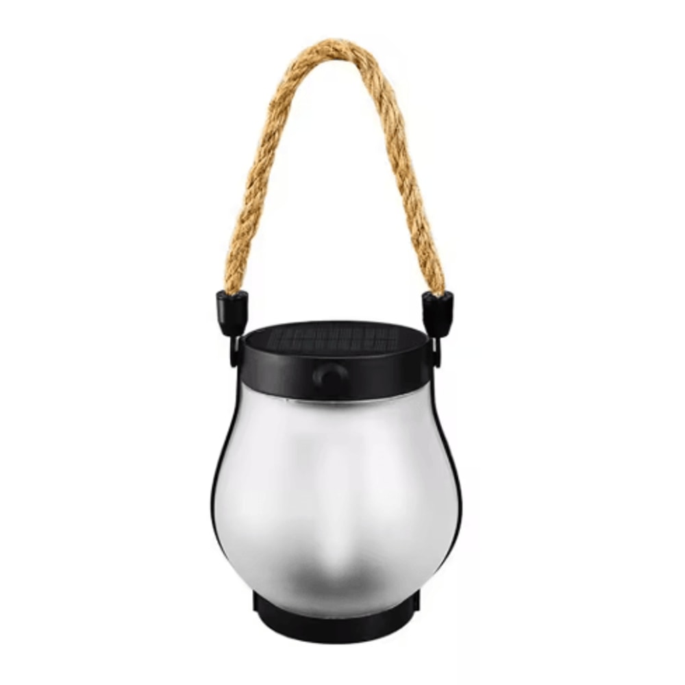 Dancing Flame Solar Lantern Outdoor Lights Waterproof Flickering Flame Garden Lantern USB Rechargea 2