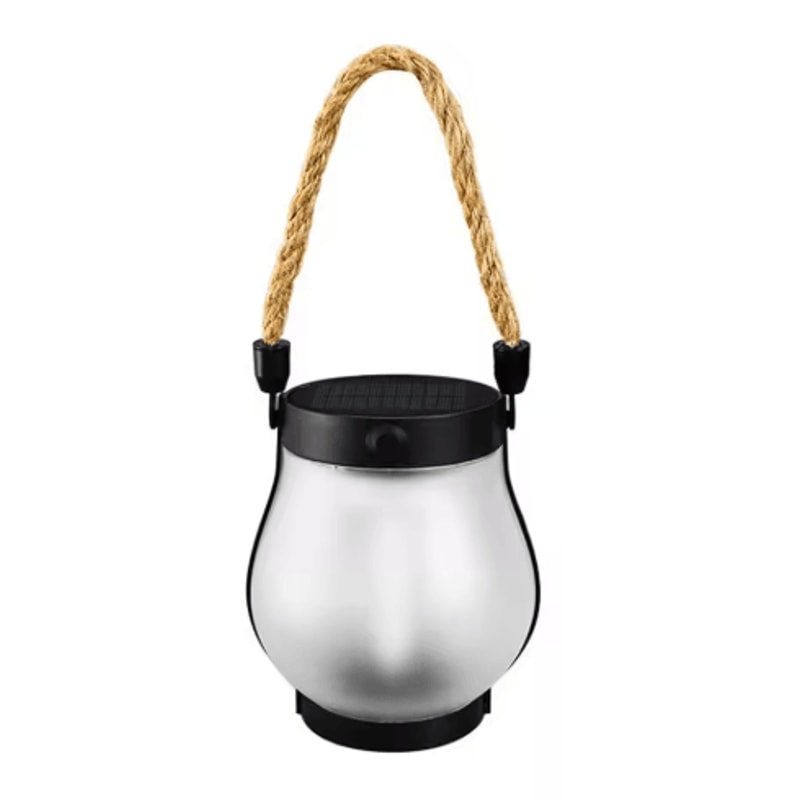 Dancing Flame Solar Lantern Outdoor Lights Waterproof Flickering Flame Garden Lantern USB Rechargea 2