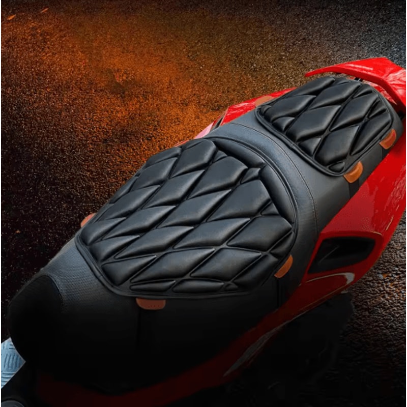 Motorcycle Seat Cushion Pad Breathable Shock Absorbing Comfort For Long Rides 6