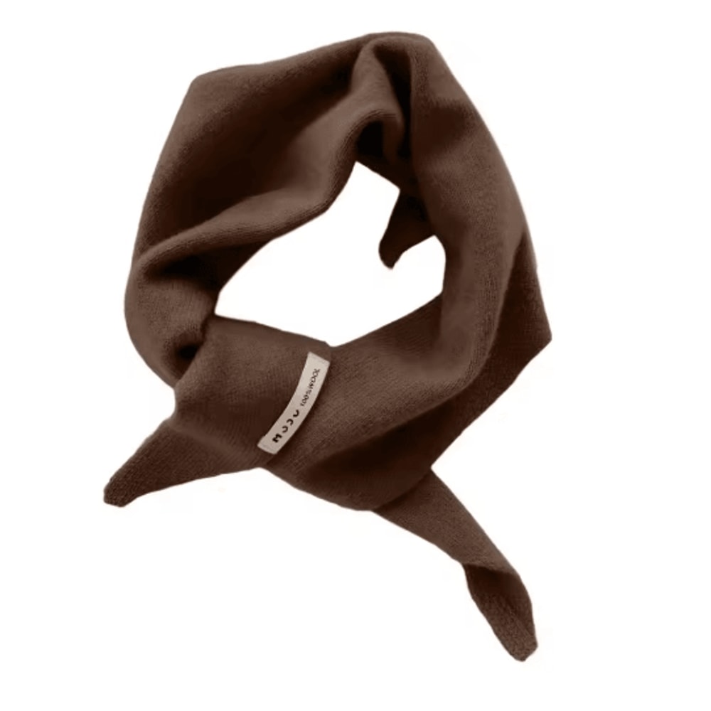 Womens Wool Triangle Scarf British Knitted Sweater Shawl Soft And Warm Accessory 0