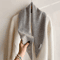Womens Wool Triangle Scarf British Knitted Sweater Shawl Soft And Warm Accessory 9