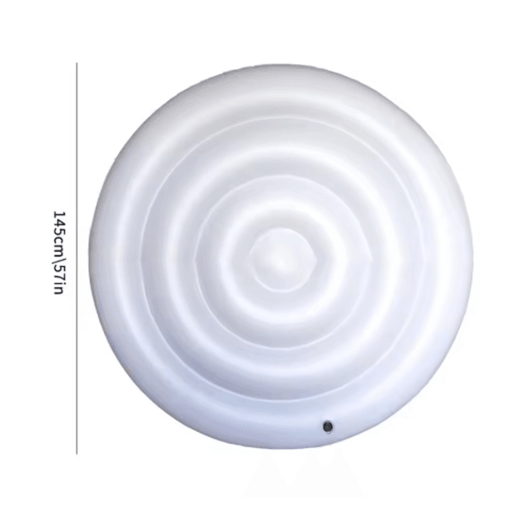Round Hot Tub Cover 145cm 57 Inches Foldable Inflatable Spa Cover For Energy Saving And Protection 2