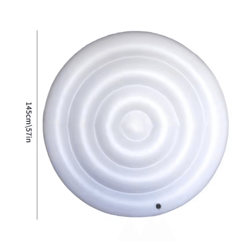 Round Hot Tub Cover 145cm 57 Inches Foldable Inflatable Spa Cover For Energy Saving And Protection 2