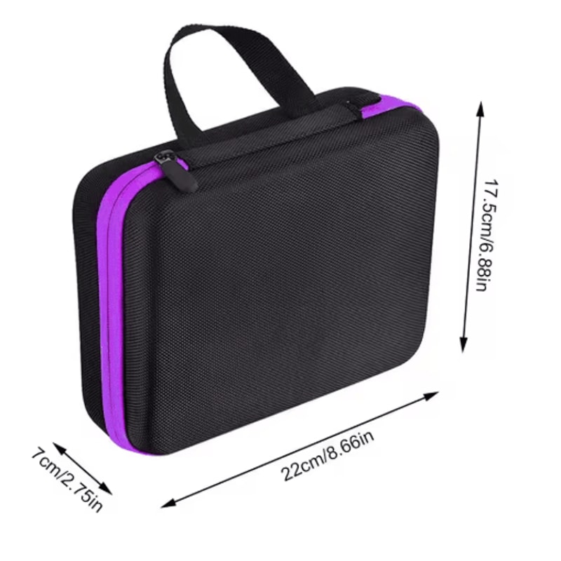 Portable Essential Oil Carrying Case Hard Shell EVA Organizer For 30 Bottles 5ml And 10ml 1