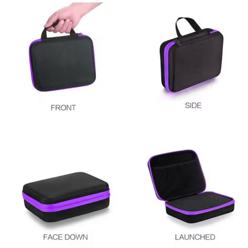 Portable Essential Oil Carrying Case Hard Shell EVA Organizer For 30 Bottles 5ml And 10ml 2