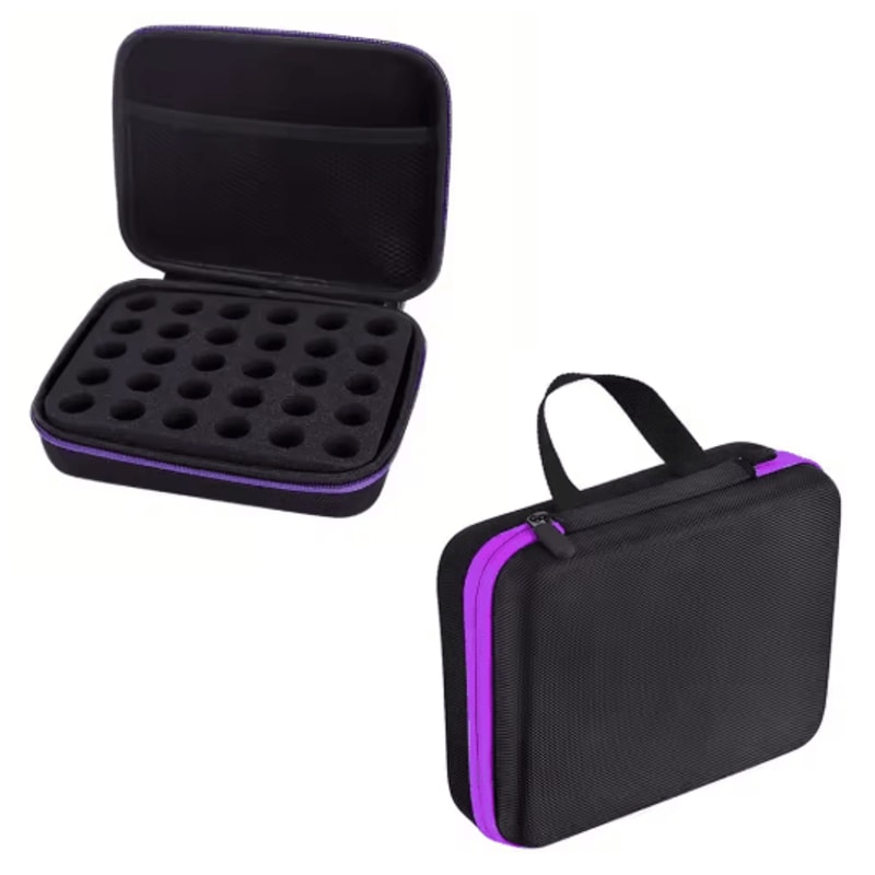 Portable Essential Oil Carrying Case Hard Shell EVA Organizer For 30 Bottles 5ml And 10ml 0