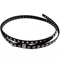 Double Circle PU Leather Belt For Women Thin Studded Punk Waist Belt 1