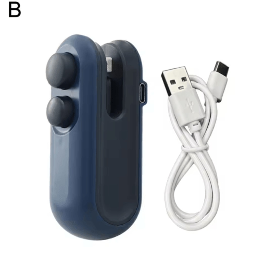 Mini Bag Sealer Machine USB C Rechargeable 2 In 1 Heat Sealer With Cutter And Magnet 3