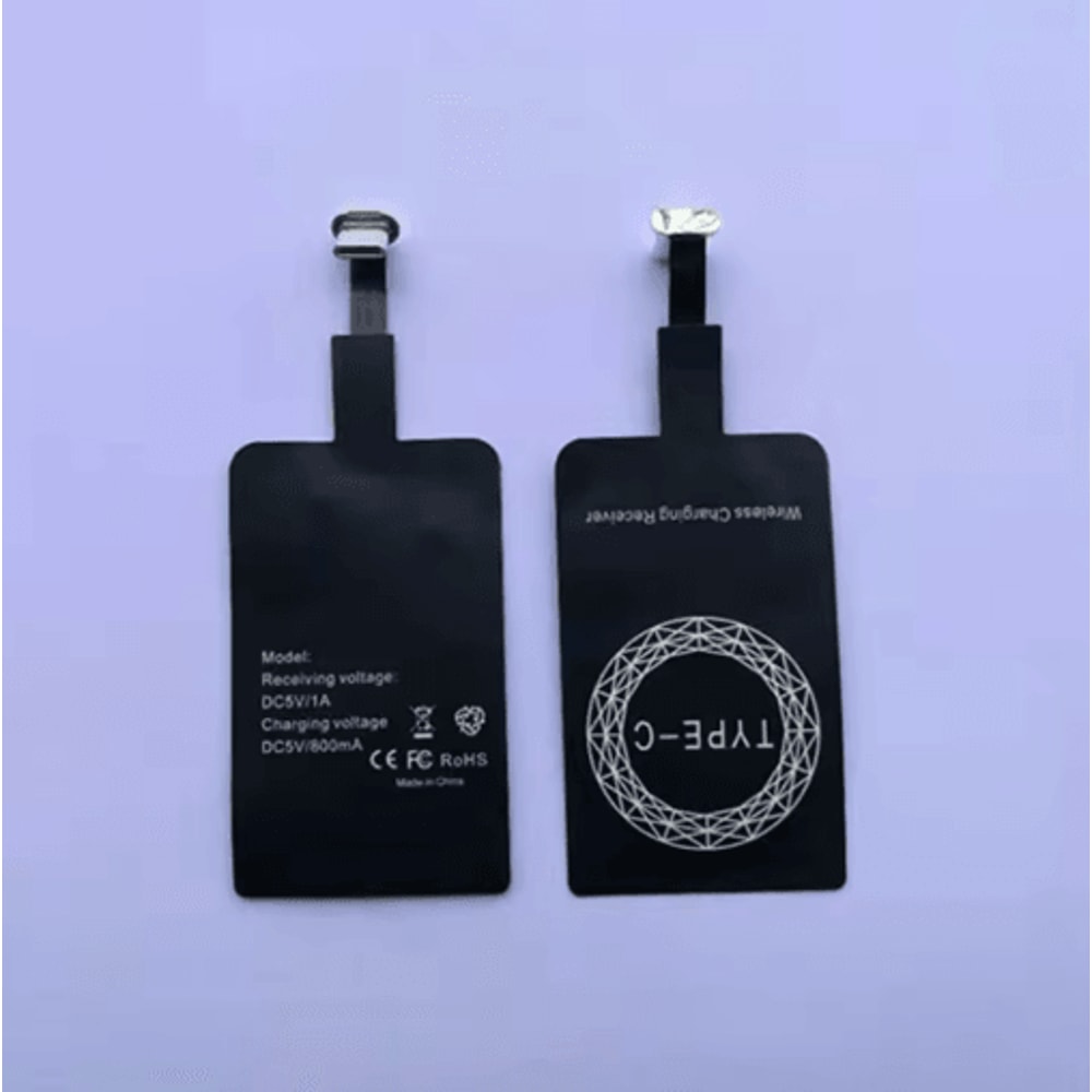 Wireless Charging Receiver Type C Fast Charging Sticker Adapter For Android Phones 7