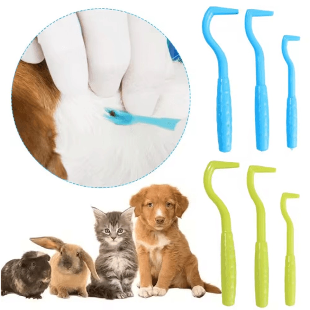 Twist And Pull Tick Remover Set 3 Piece Safe Tick Removal Kit For Dogs Pets And Humans 3
