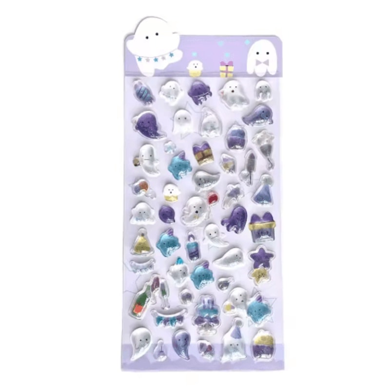 Kawaii Jelly 3D Puffy Stickers Cute Cartoon Relief Stickers For DIY Journals And Crafts 1