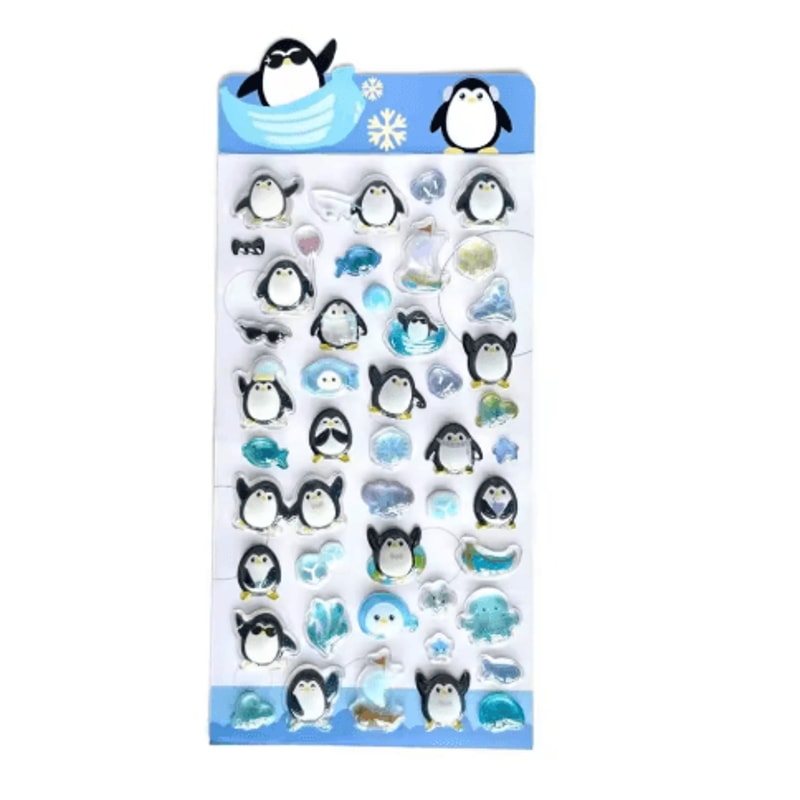 Kawaii Jelly 3D Puffy Stickers Cute Cartoon Relief Stickers For DIY Journals And Crafts 3