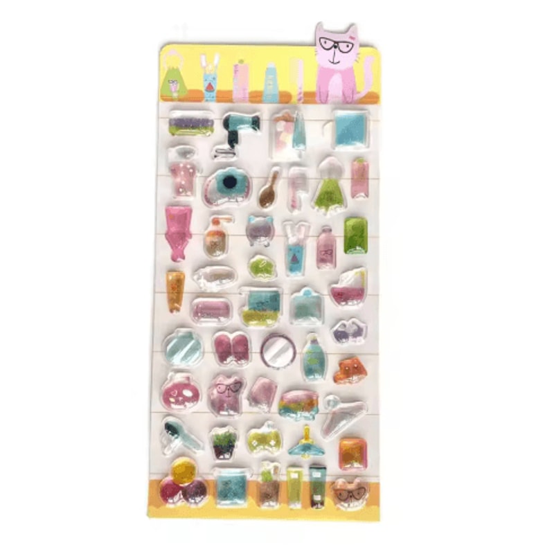 Kawaii Jelly 3D Puffy Stickers Cute Cartoon Relief Stickers For DIY Journals And Crafts 5