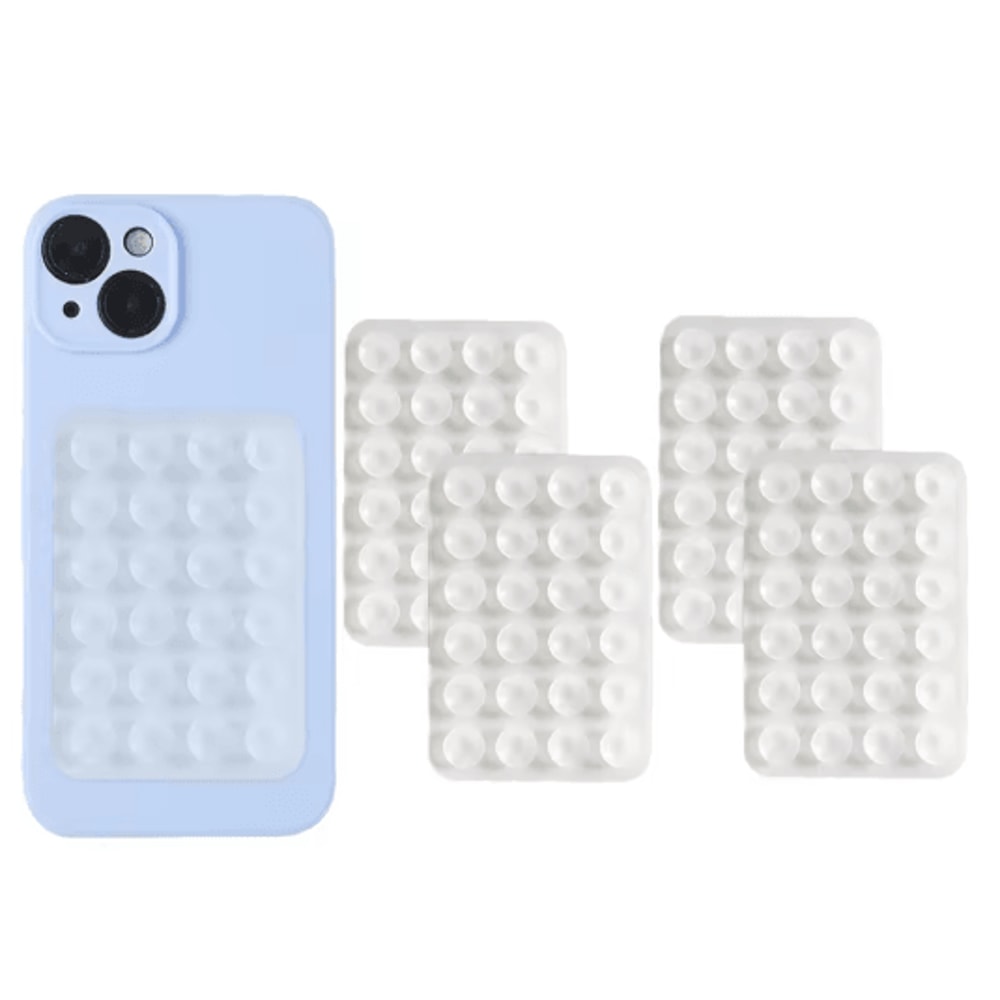 Silicone Suction Phone Mount Set Pack Of 4 Non Slip Suction Cup Phone Holders For Selfies And Video 2