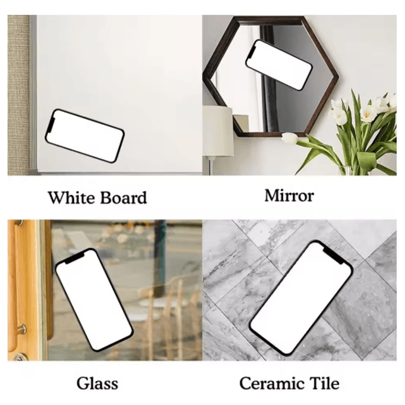 Silicone Suction Phone Mount Set Pack Of 4 Non Slip Suction Cup Phone Holders For Selfies And Video 5