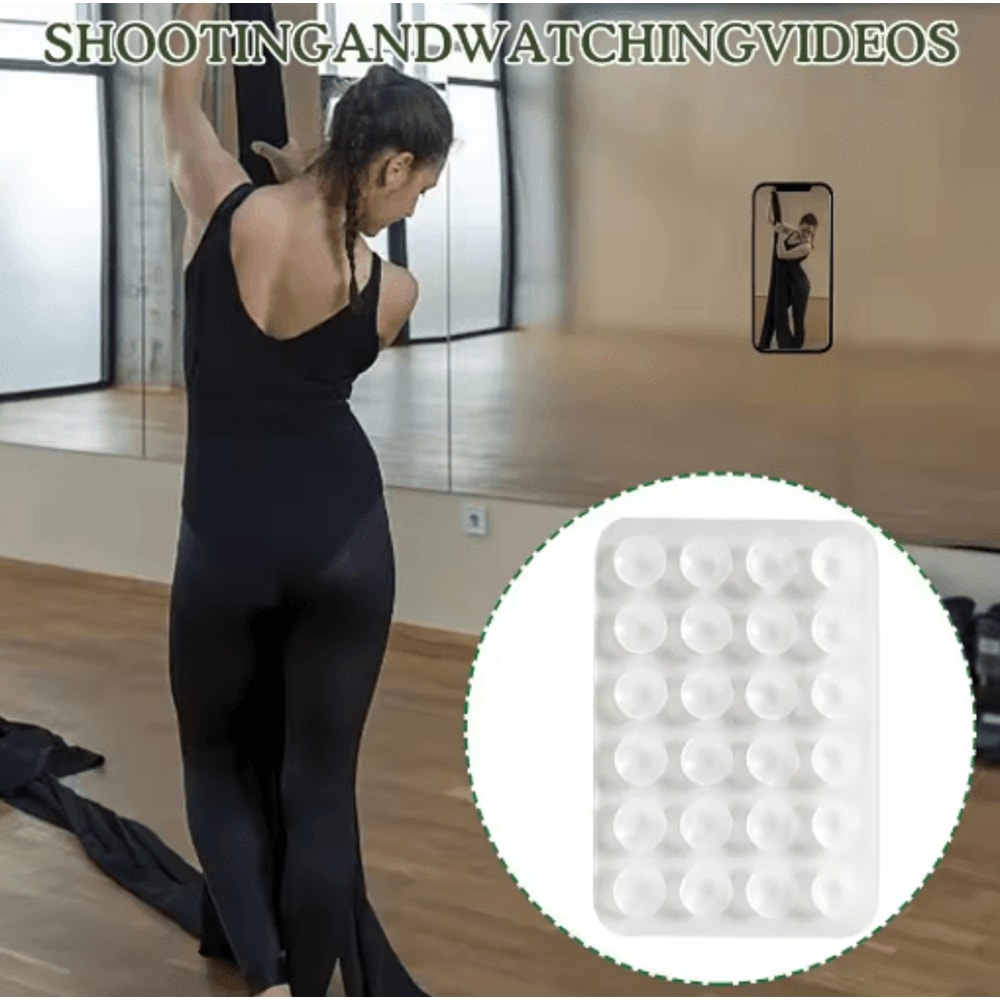 Silicone Suction Phone Mount Set Pack Of 4 Non Slip Suction Cup Phone Holders For Selfies And Video 0