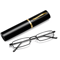 Slim Anti Blue Light Reading Glasses Lightweight Metal Frame Readers With Clip Case 6