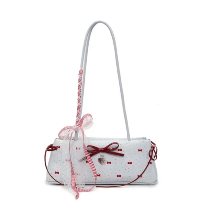 Kawaii Bowknot Underarm Bag Cute Ribbon Shoulder And Crossbody Bag For Women 2