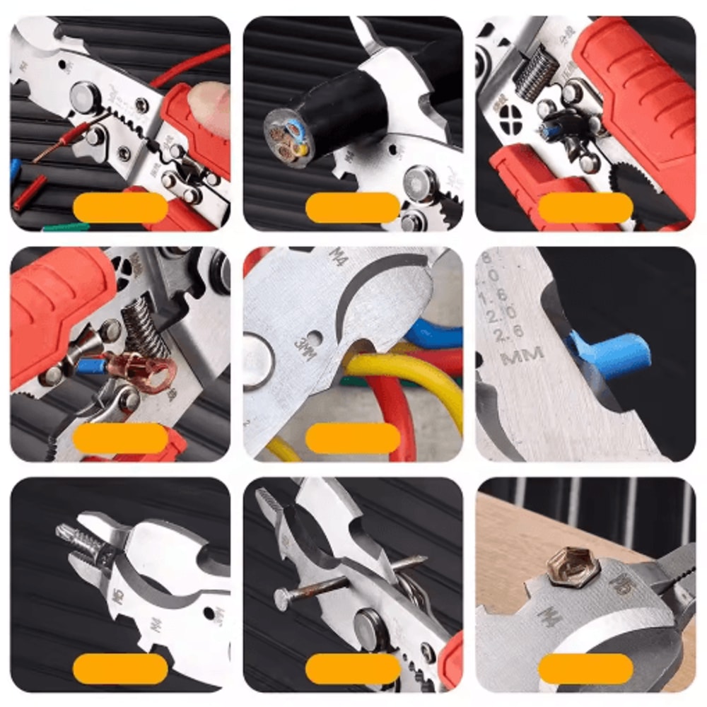 4 In 1 Wire Stripper With Voltage Tester Multi Function Electric Wire Stripping And Cutting Tool 5