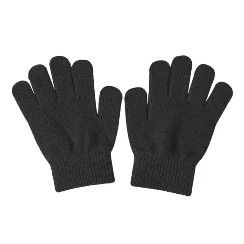Winter Kids Full Finger Knit Gloves Warm Thickened Gloves For Boys And Girls Ages 5 To 9 5