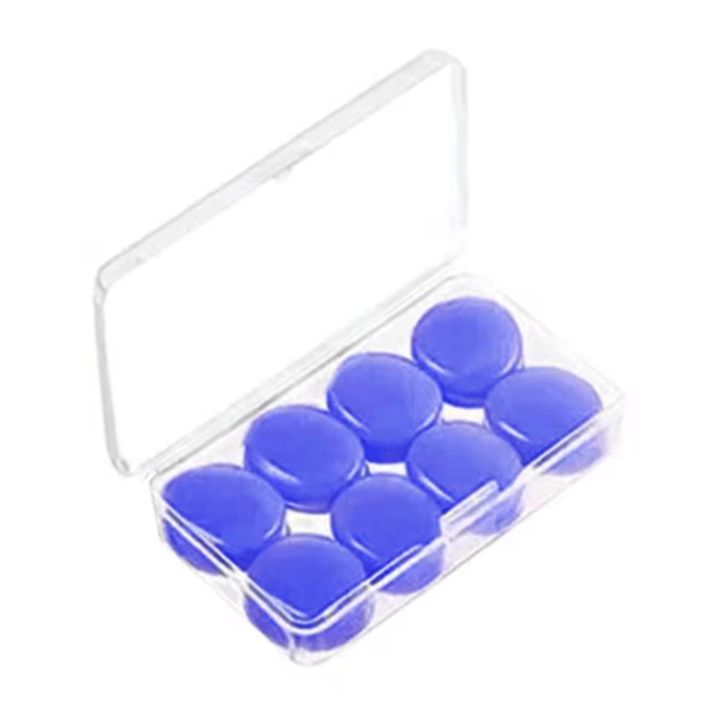 Reusable Silicone Ear Plugs Waterproof Noise Cancelling Earplugs 2 To 8 PCS Set 1