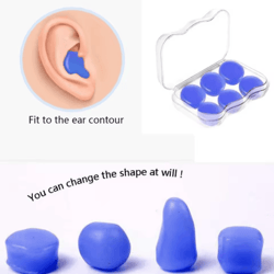 reusable silicone ear plugs waterproof noise cancelling earplugs 2 to 8 pcs set