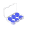 Reusable Silicone Ear Plugs Waterproof Noise Cancelling Earplugs 2 To 8 PCS Set 2