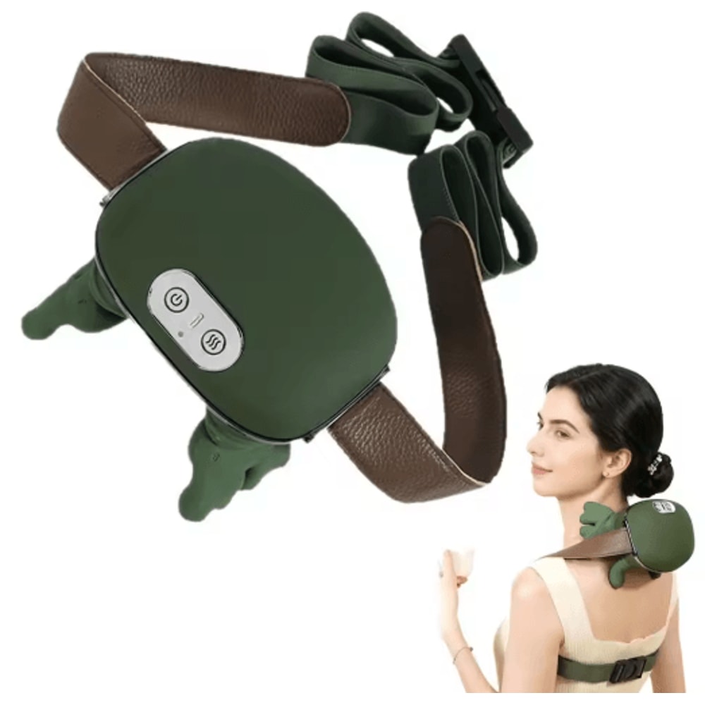 Wireless Neck And Shoulder Massager With Heat Portable Deep Kneading Back Massager 2