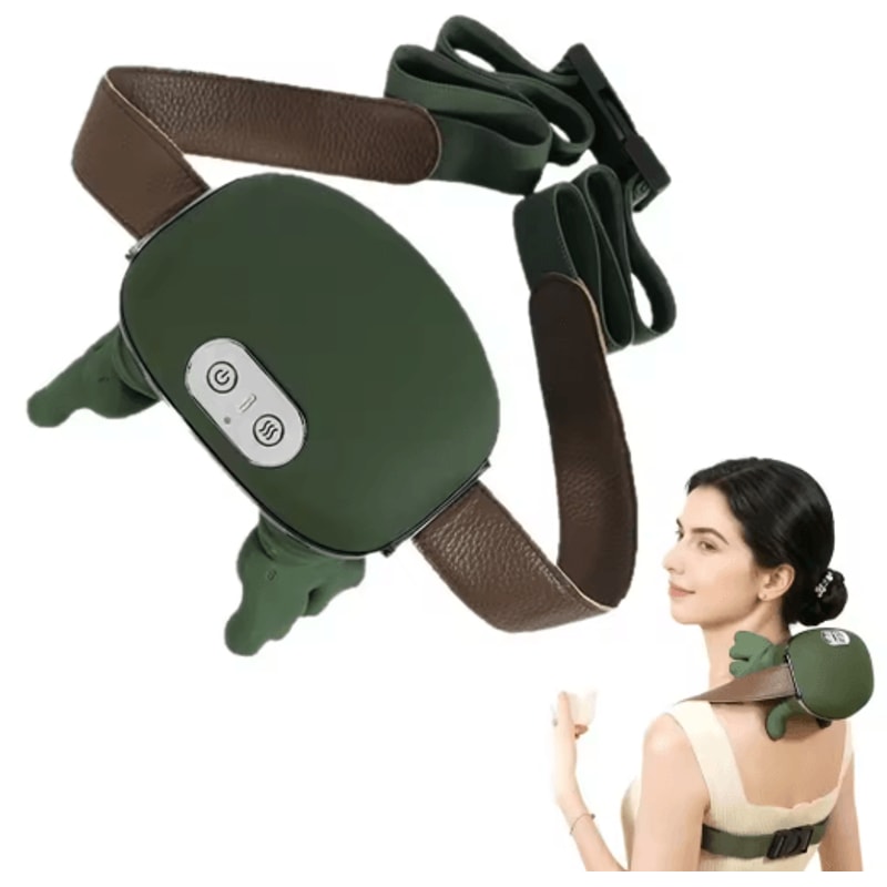 Wireless Neck And Shoulder Massager With Heat Portable Deep Kneading Back Massager 2