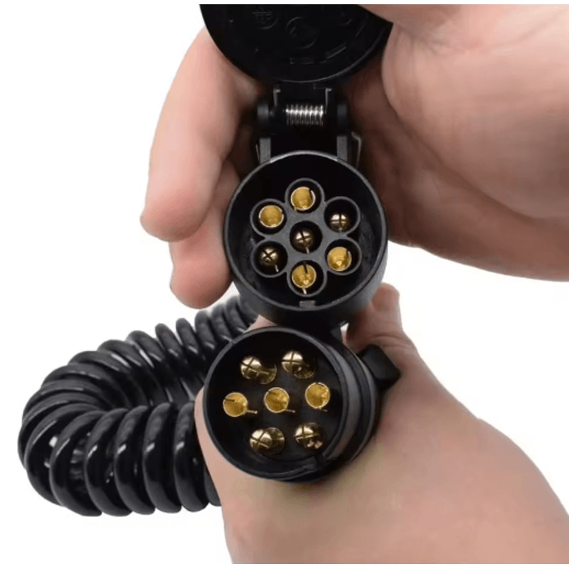 7 Pin Trailer Adapter Heavy Duty European Standard Plug With 13m Copper Wiring Harness 3