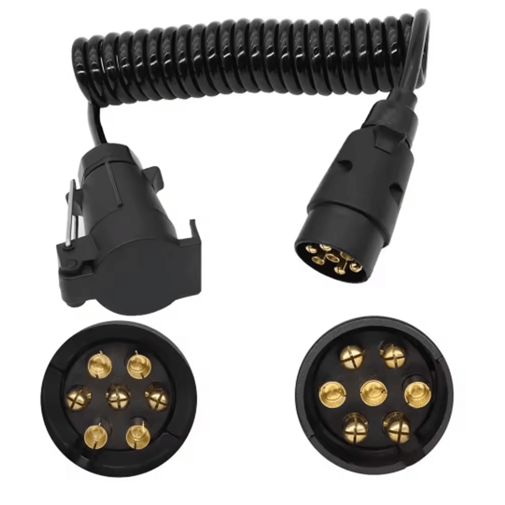 7 Pin Trailer Adapter Heavy Duty European Standard Plug With 13m Copper Wiring Harness 4