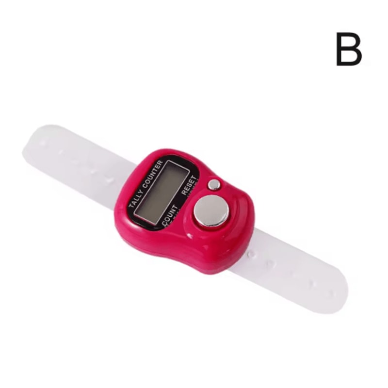 Electronic Tally Counter With LCD Display Digital Finger Clicker For Accurate Counting 5