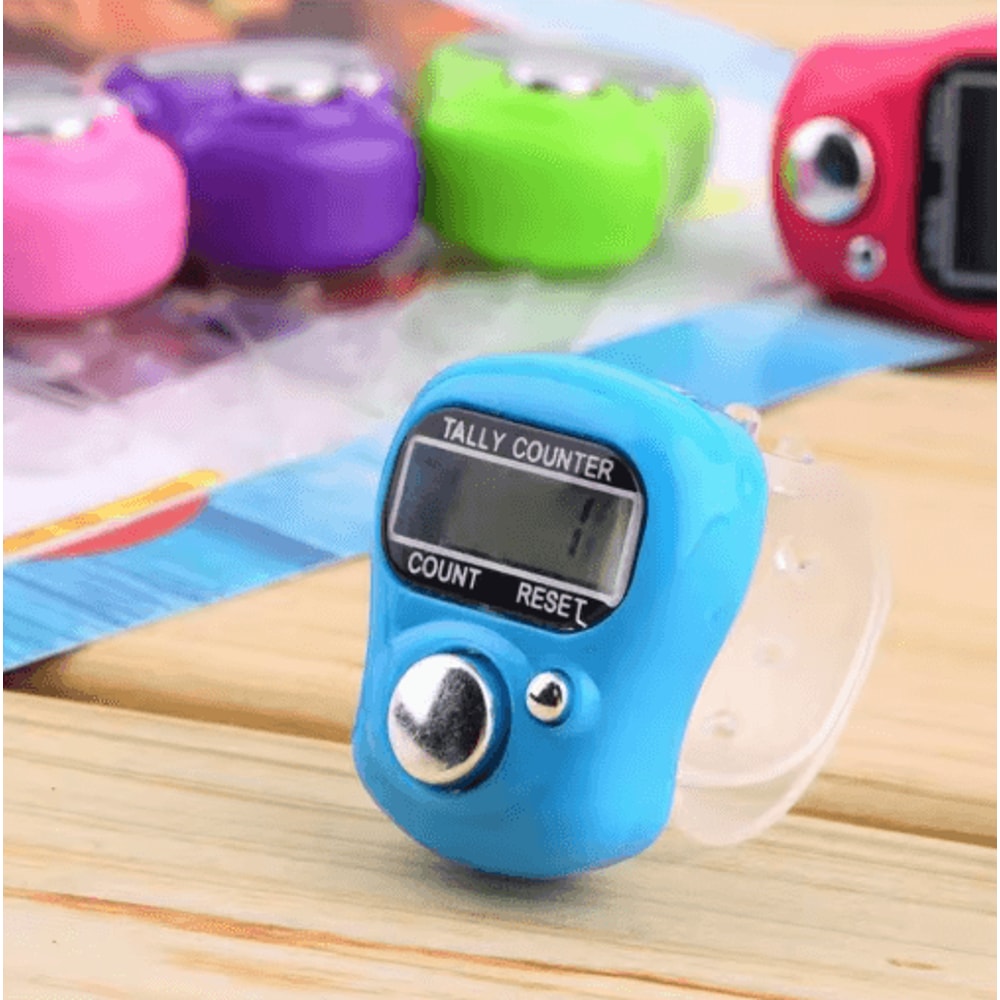 Electronic Tally Counter With LCD Display Digital Finger Clicker For Accurate Counting 7